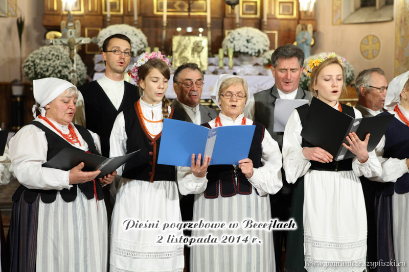 Pieśni pogrzebowe w tradycji
                            ludowej-Pogranicze - Becejły 2014